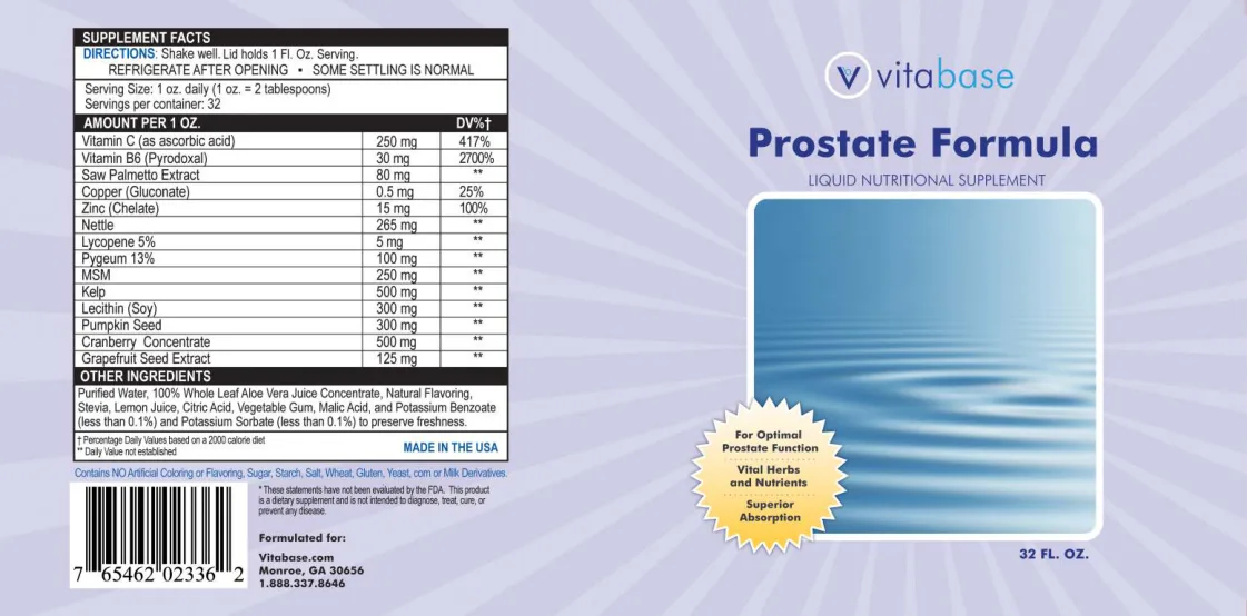 Label for Prostate Formula