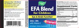 Label for EFA Blend For Children