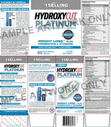 Label for Hydroxycut Platinum