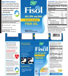 Label for Fisol Enteric-Coated Fish Oil