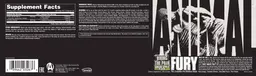 Label for Animal Fury Green Apple Flavor