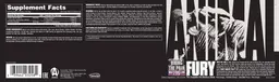 Label for Animal Fury Watermelon Flavor