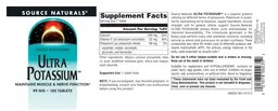 Label for Ultra Potassium 99 mg