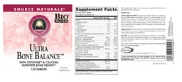 Label for Ultra Bone Balance