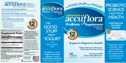 Label for accuflora Adanced CD