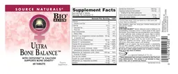 Label for Ultra Bone Balance
