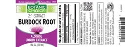 Label for Burdock Root