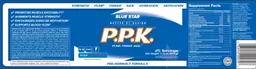 Label for P.P.K. Blue Raspberry