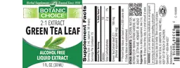 Label for Green Tea Leaf