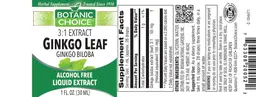 Label for Ginkgo Leaf