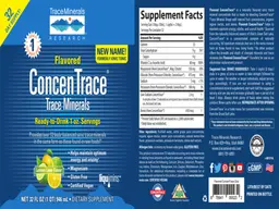 Label for Flavored ConcenTrace Lemon Lime Flavor