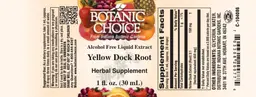 Label for Yellow Dock Root