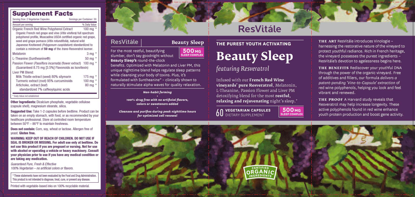 Label for Beauty Sleep