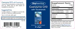 Label for Coenzyme Q10 With Tocotrienols