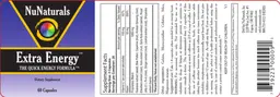 Label for Extra Energy