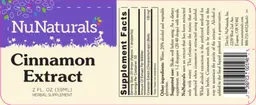 Label for Cinnamon Extract