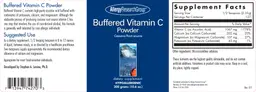 Label for Buffered Vitamin C Powder