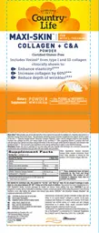 Label for Maxi-Skin Zen With L-Theanine Mandarin Chamomile Flavor