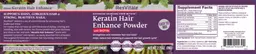 Label for Keratin Hair Enhance Powder