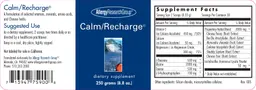 Label for Calm/Recharge