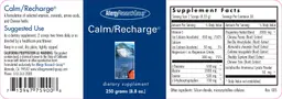 Label for Calm/Recharge
