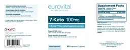 Label for 7-Keto 100 mg