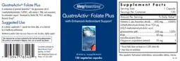 Label for QuatreActiv Folate Plus