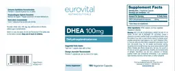 Label for DHEA 100 mg
