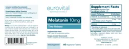 Label for Melatonin 10 mg