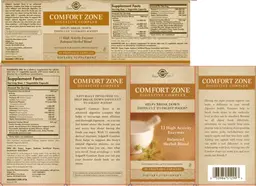 Label for Comfort Zone Digestive Complex