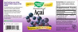 Label for Standardized Acai