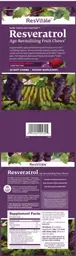 Label for Resveratrol Age-Revitalizing Fruit Chews Bordeaux Berry