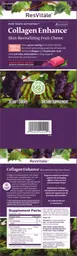 Label for Collagen Enhance Skin-Revitalizing Fruit Chews Burgundy Berry