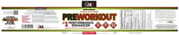 Label for Stimulant-Free Preworkout Fruit Punch