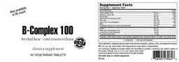 Label for B-Complex 100