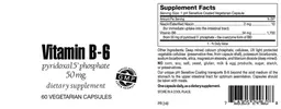 Label for Vitamin B-6 50 mg