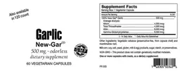 Label for Garlic 500 mg