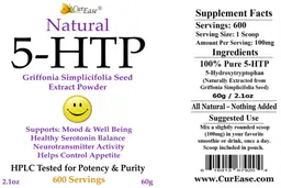 Label for Natural 5-HTP