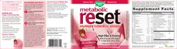 Label for metabolic reset Strawberry Flavored