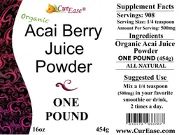 Organic Acai Berry Juice Powder