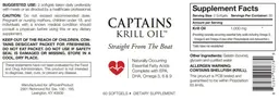 Label for Captains Krill Oil