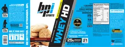 Label for Whey HD Snickerdoodle