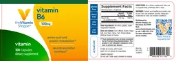 Label for Vitamin B6 100 mg