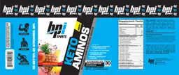 Label for Keto Aminos Tropical Freeze