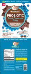 Label for Probiotic Dark Chocolate Bites