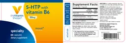 Label for 5-HTP With Vitamin B6 50 mg