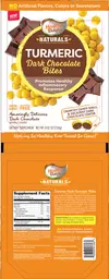 Label for Turmeric Dark Chocolate Bites