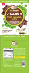 Label for Vitamin D Dark Chocolate Bites