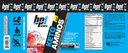Label for Keto Aminos Watermelon Ice