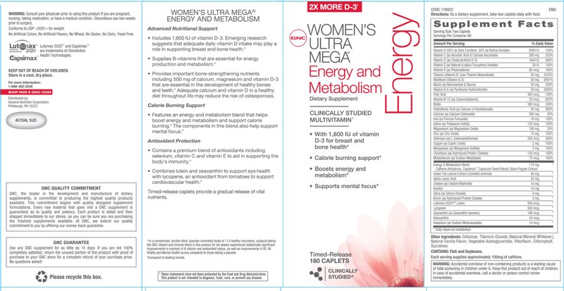 Energy And Metabolism